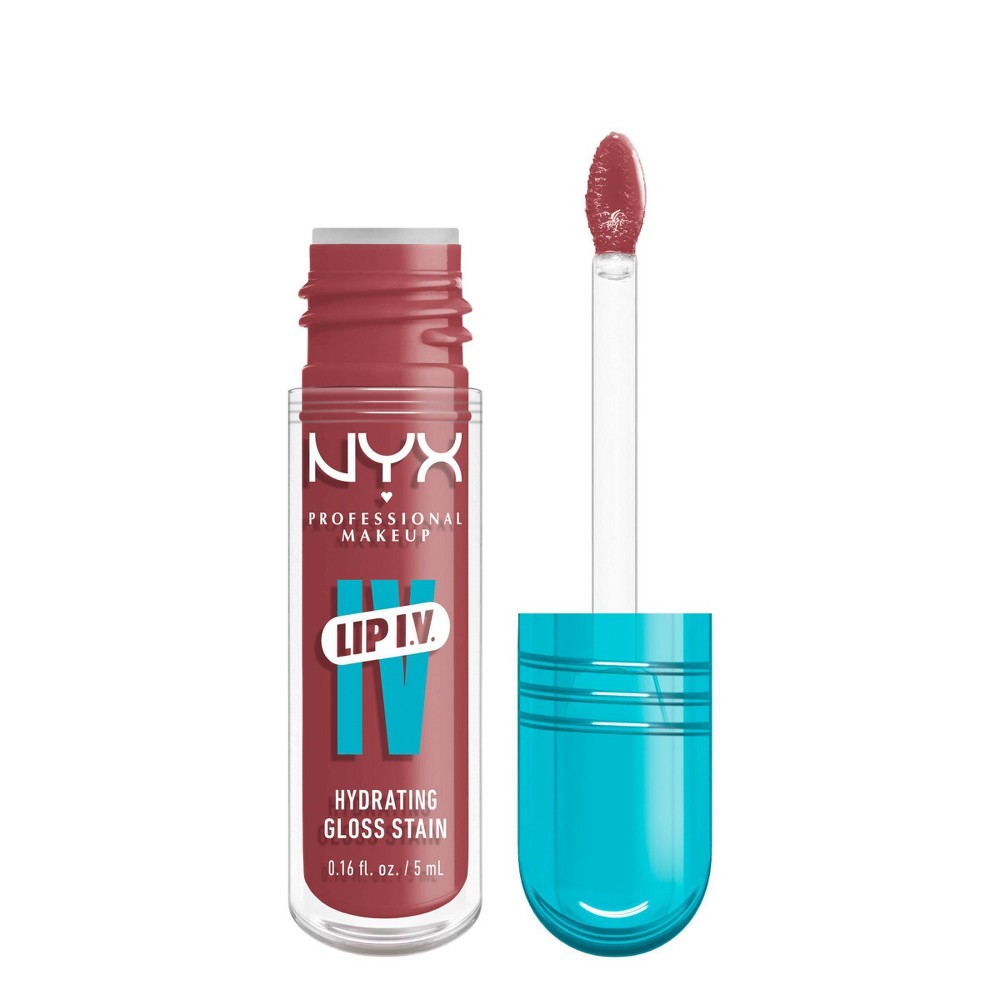 NYX Professional Makeup Lip IV Hydrating Lip Gloss Stain - Petal Pourin - 0.16 fl oz