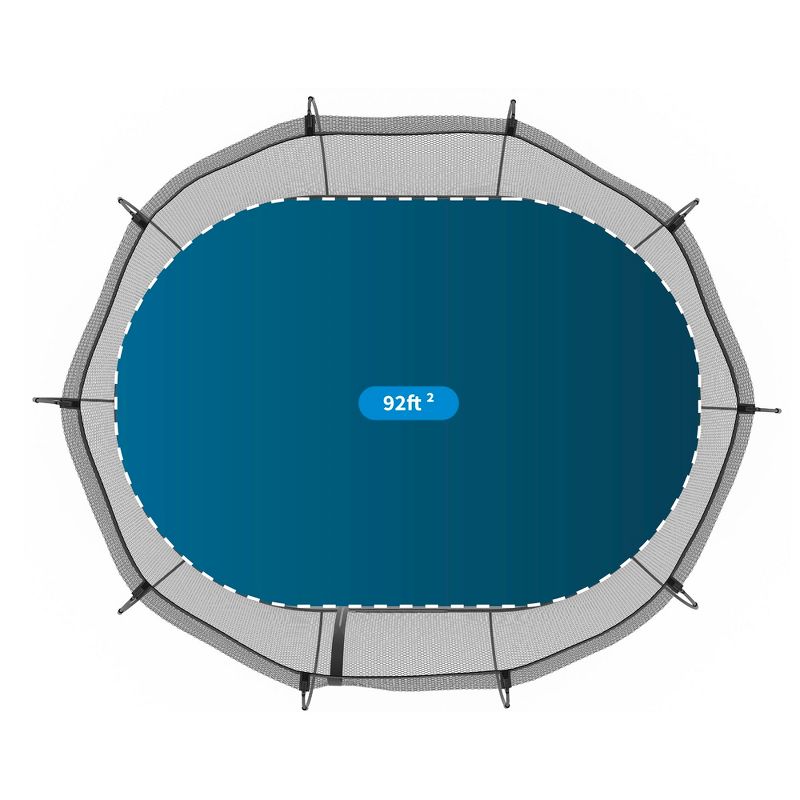 Springfree Trampoline Kids Trampoline with Safety Enclosure Net and SoftEdge Jump Bounce Mat for Outdoor Backyard Bouncing, 5 of 8