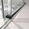 PexFix 76 in.x 54 in. Frameless Single Sliding Shower Door 8mm Tempered Glass With Adjustable Soft Closing Design for Spa Bathroom Matte Black - 4 of 4