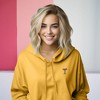 Dalix Espresso Martini Embroidered Hoodie Fleece Long Sleeve Cropped Sweatshirt Pullover Womens - 4 of 4