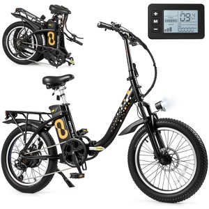 Costway Folding Electric Mountain Bike for Adults with 20" Fat Tires 750W Brushless Motor 54V 13Ah UL2849 - 1 of 4