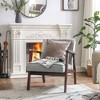 SONGMICS Accent Leisure Chair Mid-Century Modern Arm Chair with Solid Wood Armrests and Legs 1-Seat Cushioned Sofa - 3 of 4