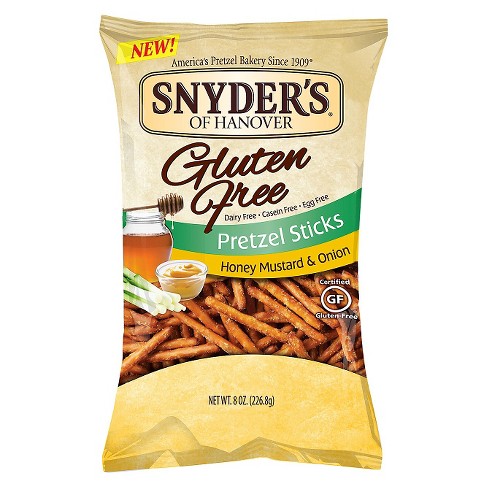 Snyders Gluten Free Honey Mustard & Onion Pretzel Sticks ...