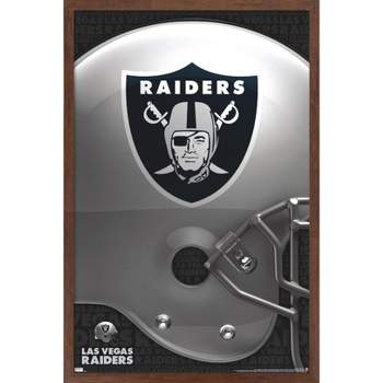 NFL Las Vegas Raiders – Helmet 20 Wall Poster, 14.725 x 22.375, Framed 