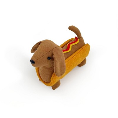 Dog Figurals Brown Hotdog - Bullseye's Playground™
