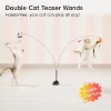 Potaroma Suction Cup Cat Wand Toys, Dual-Wand Interactive Kitten Toy - 2 of 3