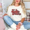 Simply Sage Market Women's Distressed Feelin' Festive Short Sleeve Garment Dyed Tee - 2 of 4