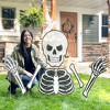 Big Dot of Happiness Scary Skeleton - Big Skeleton Yard Sign Outdoor Lawn Decorations - Halloween Party Yard Signs - 2 of 4