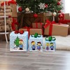 Peanuts 8 10 12in Peanuts PreLit LED Presents Printed Carolers, Blue - 3 of 4