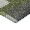 Olive Green And Artichoke Green Geometric Washable Indoor Outdoor Area Rug - 4 of 4