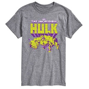 Men's - Marvel - Hulk Logo Pose Short Sleeve Graphic T-Shirt - 1 of 4
