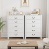 Farmhouse 5-Drawer Dresser for Bedroom, Tall Vertical Wooden Chest with Storage, Freestanding Closet Organizer for Bedroom and Living Room - 3 of 4