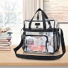 Attop 12×6×12 Clear bag for Stadium Events, Women's Handbag for Sports Concert Festival Work - 3 of 4