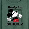 Women's - Disney - Ready For School Lightweight French Terry Wide Neck Long Sleeve Shirt - 2 of 4