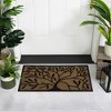 Northlight Tree of Life Rectangular Coir Door Mat 29.5" x 17.75" - 3 of 4