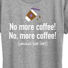 Women's - Instant Message - No More Coffee Comma Short Sleeve Graphic T-Shirt - 2 of 4