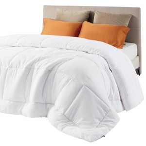 Bedsure Comforter Duvet Insert - Quilted Comforters Queen Size, All Season Duvet, Down Alternative Bedding, with 8 Tabs, Gifts for Women/Men, White,Qu - 1 of 4