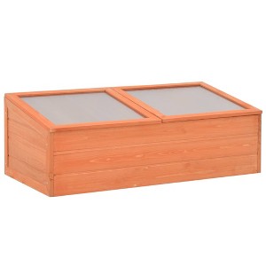 vidaXL Greenhouse Wood 39.4"x19.7"x13.4" - 1 of 4