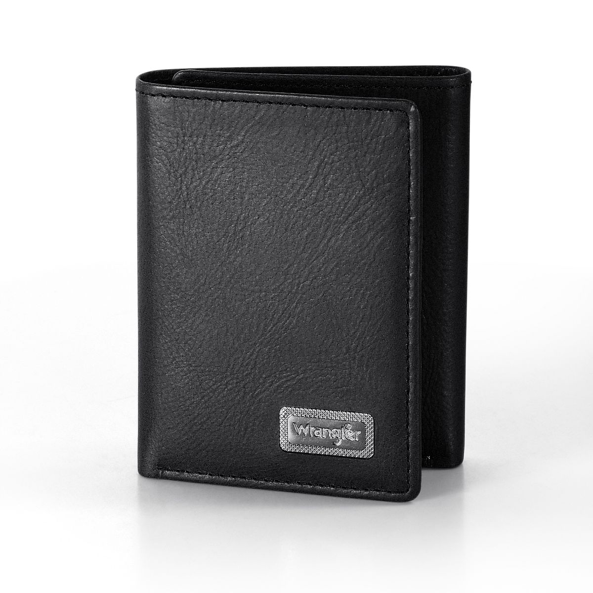Wrangler Men's RFID Blocking Trifold Pebble Leather Wallet Gift for Dad