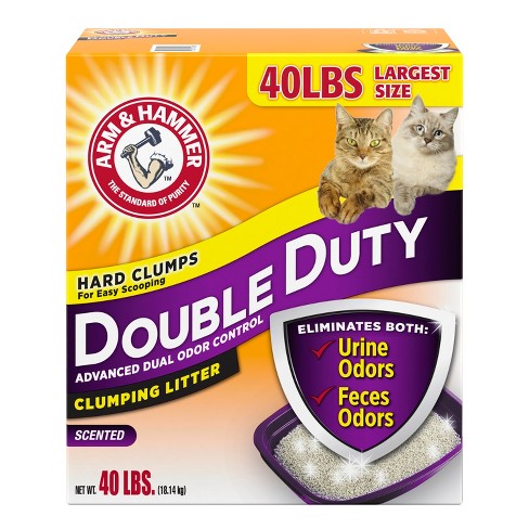 Arm Hammer Double Duty Advanced Odor Control Clumping Cat Litter 40lbs Target