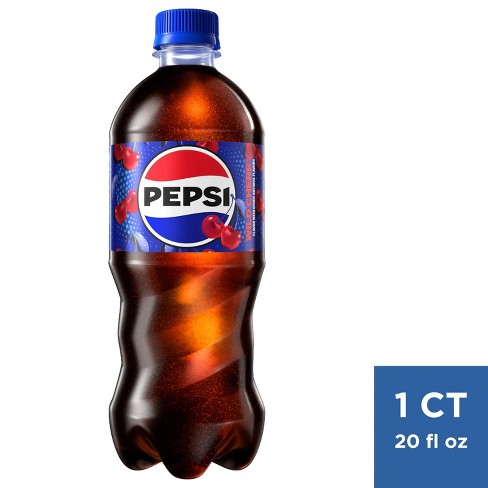 Pepsi Wild Cherry Cola Soda- 20 Fl Oz Bottle : Target