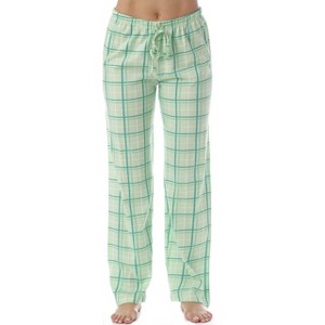 Just Love Womens Plaid Knit Jersey Pajama Pants - 100% Cotton PJs - 1 of 3
