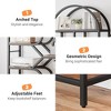 Bookshelf 6 Tier Arched Bookcase 81.7in Tall Display Racks Geometric Open Storage Shelf - 4 of 4