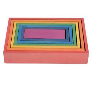 TickiT® Wooden Rainbow Architect Rectangles - Set of 7 - 1 of 4