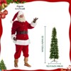 JIONJOY Slim Pencil Pre-Lit Artificial Christmas Tree – Quick Setup, Space-Saving Design for Home, Apartment, Office Holiday Decor - 3 of 4