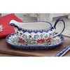 Blue Rose Polish Pottery S119 Manufaktura Gravy Boat & Plate - 2 of 2