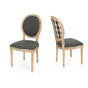 Set of 2 Phinnaeus Farmhouse Dining Chairs - Christopher Knight Home - 1 of 4