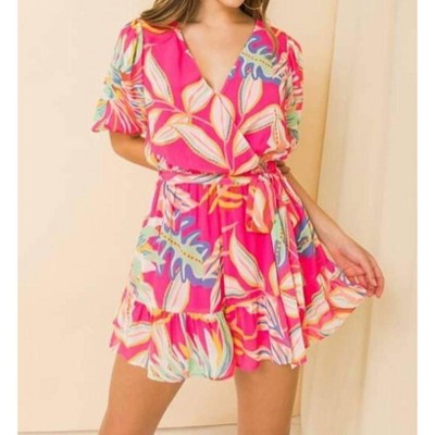Women's Floral Romper - FLYING TOMATO