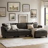 Melisa Modern Dual-layer Cushions sectional Sofa|ARTFUL LIVING DESIGN-LIGHT GREY - 3 of 4