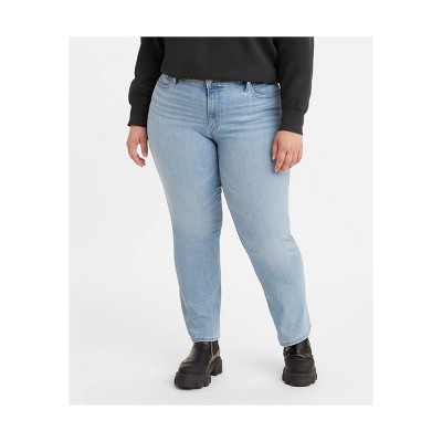 Levi's® Women's Plus Size Mid-Rise Classic Straight Jeans - Oahu Morning Dew 