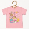 School Supplies Coquette - Kids Youth Short Sleeve Tee and Toddler Short Sleeve Tee - 2 of 3