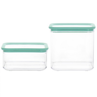 Gibson 2 Piece Plastic Stackable Container Set with Lids