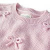 Little Planet By Carter's Organic Baby Girls' 2pc Bow Sweater Set - Pink - 2 of 3