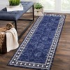 coucheta Washable Area Rug for Living Room, Multi-size Modern Bordered Non Slip Stain Resistant Non Shedding Low Pile Carpet, for Bedroom, Dining - 2 of 4