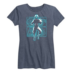Women's - Avatar: The Last Airbender - Aang Airbending Short Sleeve Graphic T-Shirt - 1 of 4