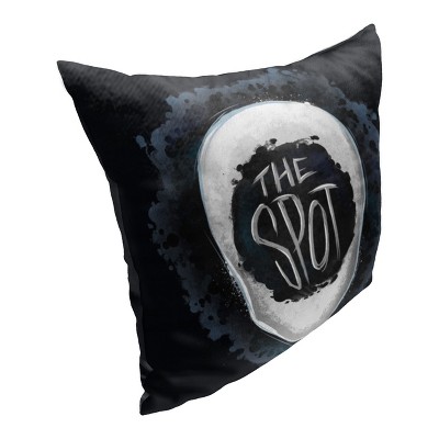 Marvel Spider-Man Across The Spiderverse Black and White Polyester Throw Pillow 18x18 Inches