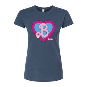 Women's - Barbie - Heart Crest Fitted Graphic T-Shirt - 1 of 3