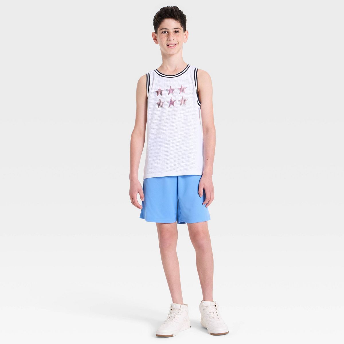 Boys' 'At the Knee' Active Mesh Shorts - All In Motion™ - thumbnail 6