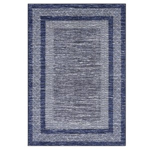 Modern Geometric Washable Rug – Non-Slip Low Pile  Carpet for Living Room, Bedroom & More - 1 of 4