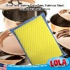 Lola Products Microfiber Terry & Nylon Net Sponge Scrubber Pad, 5 X 3.5 X .625 , Non Scratch 2-Way Cleaning, Gently Scrubs & Wipes Clean, 6 Pack - 4 of 4