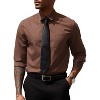 COOFANDY Men's Dress Shirts Long Sleeve Button Down Formal Shirt Regular Fit Solid Business Casual Shirts - 4 of 4