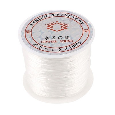 0.6mm Elastic Bracelet String 39ft Strong Stretchy Beading Thread for DIY Jewelry Necklace Bracelet Making, Women's, Size: 0.6 mm, White
