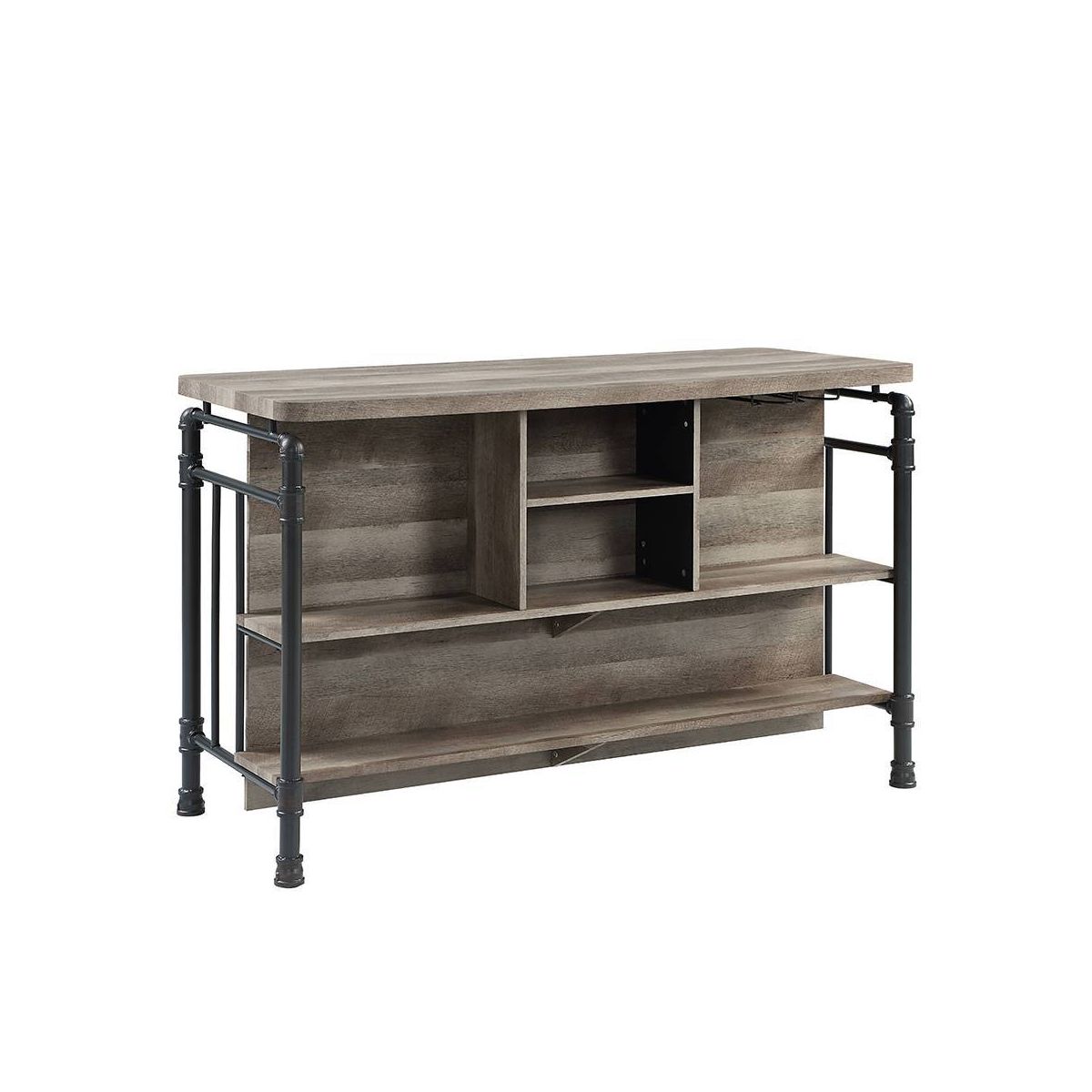 Acme Furniture Edina Console Table Antique Oak/Sandy Gray Finish - thumbnail 8