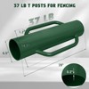 Fence Post Driver 37LB T Post Driver with Handle Heavy Duty Hand Post Pounder with Handle for U Fence Post Wooden Post - 4 of 4