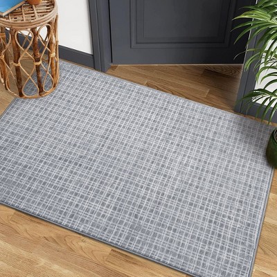 WhizMax Area Rug Washable Rugs Modern Checkered Area Rug Buffalo Plaid Rugs for Living Room Bedroom