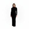 Anna-Kaci Women’s Long Sleeve Maternity Maxi Dress with Sleek Fitted Silhouette Soft Stretch Fabric and Elegant Turtleneck Design - 4 of 4
